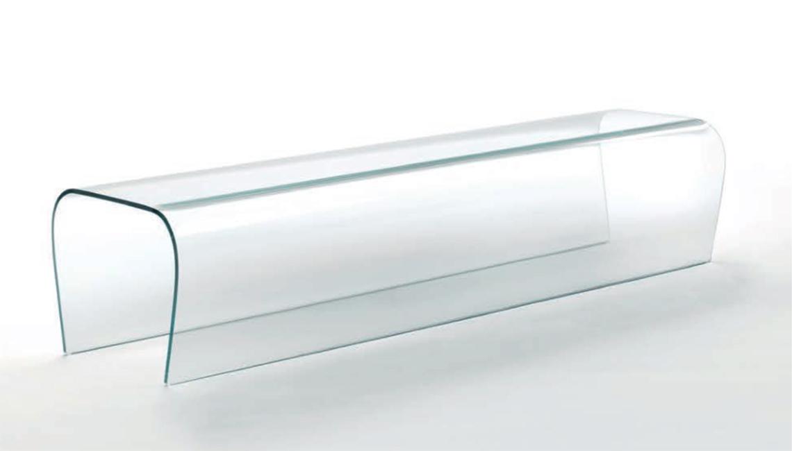 BENT GLASS BENCH長凳