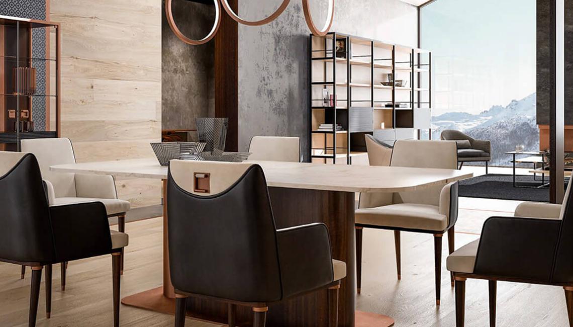 ciprianiRectangular dining table 長(zhǎng)方形餐桌