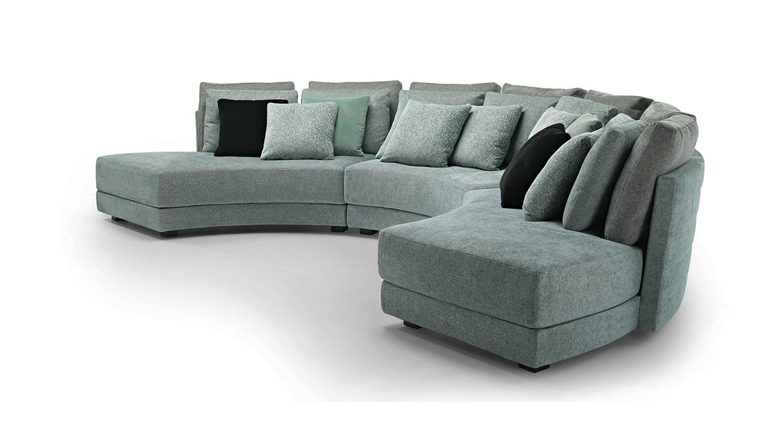 Divano tondo componibile Black & More沙發(fā)