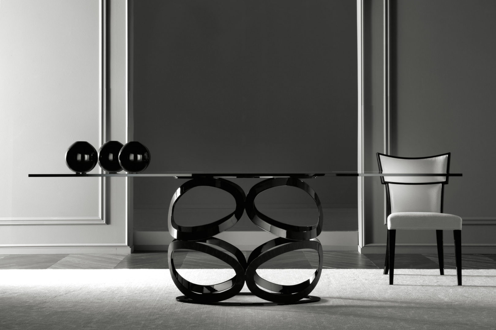 costantinipietrotables-Icon – glass 長(zhǎng)餐桌