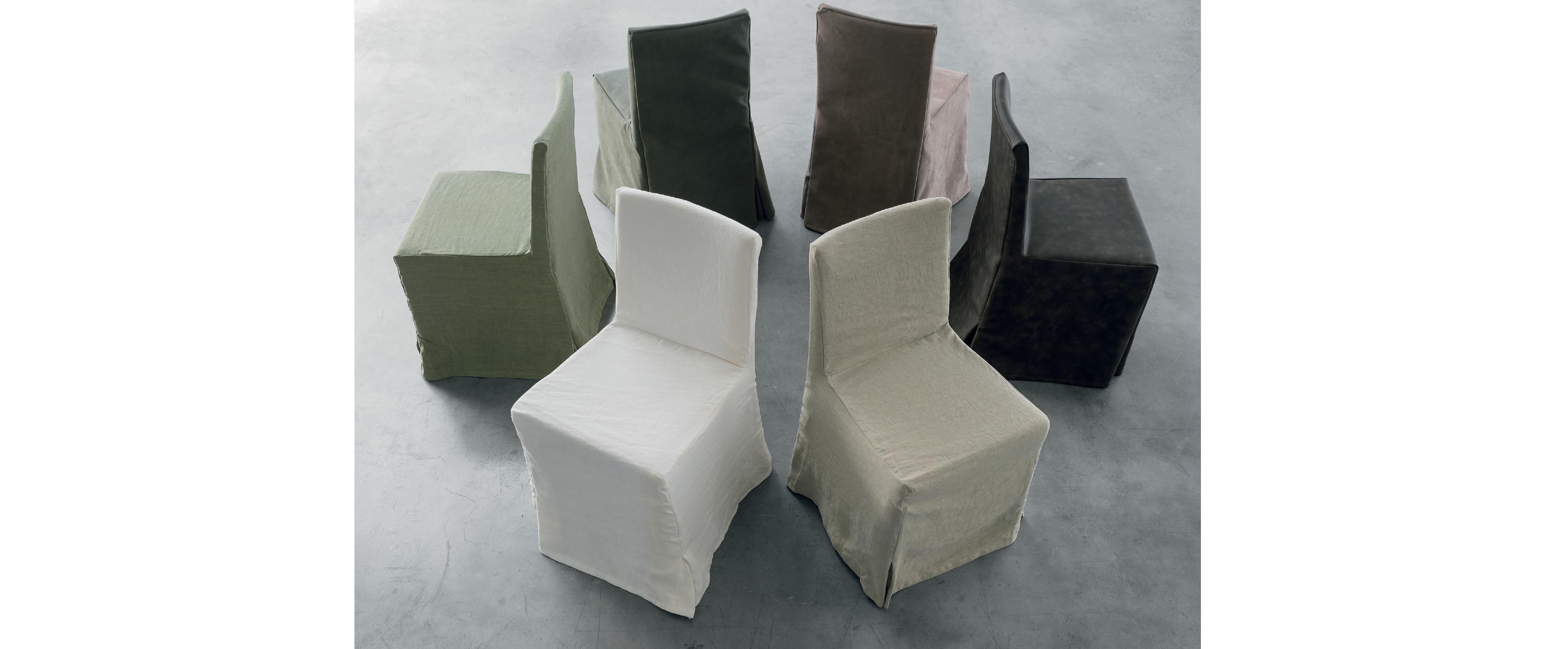Gruppo TomasellaTIFFANY CHAIRS WITH FABRIC SLIPCOVER餐椅