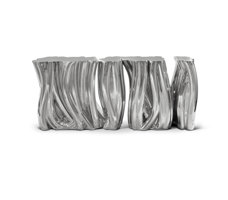 BocaDoLoboMONOCHROME SILVER 玄關(guān)桌