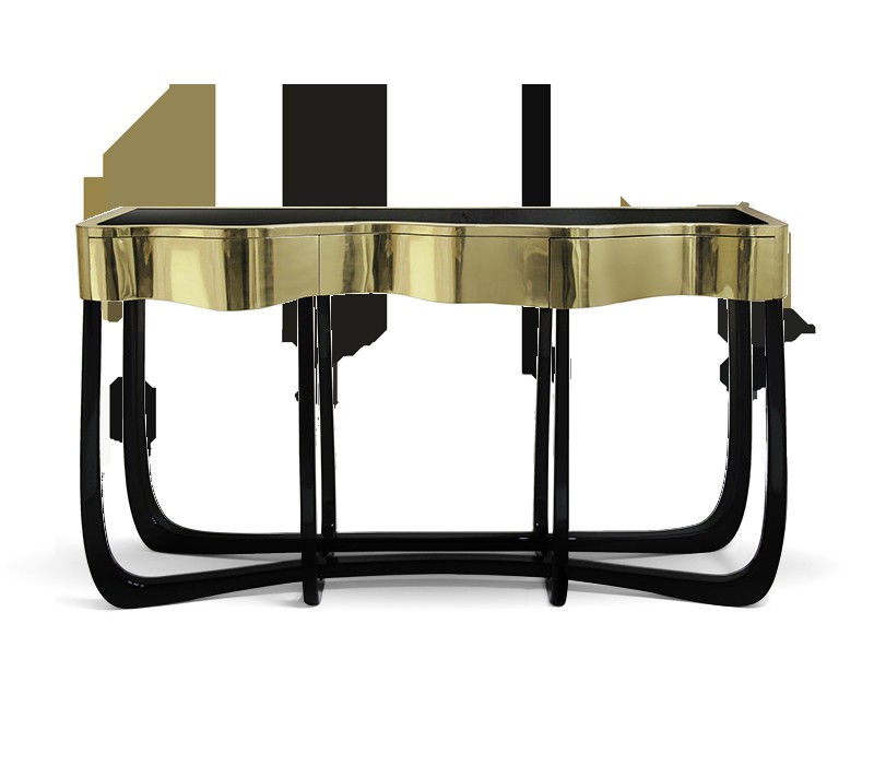 BocaDoLoboSINUOUS GOLD 玄關(guān)桌