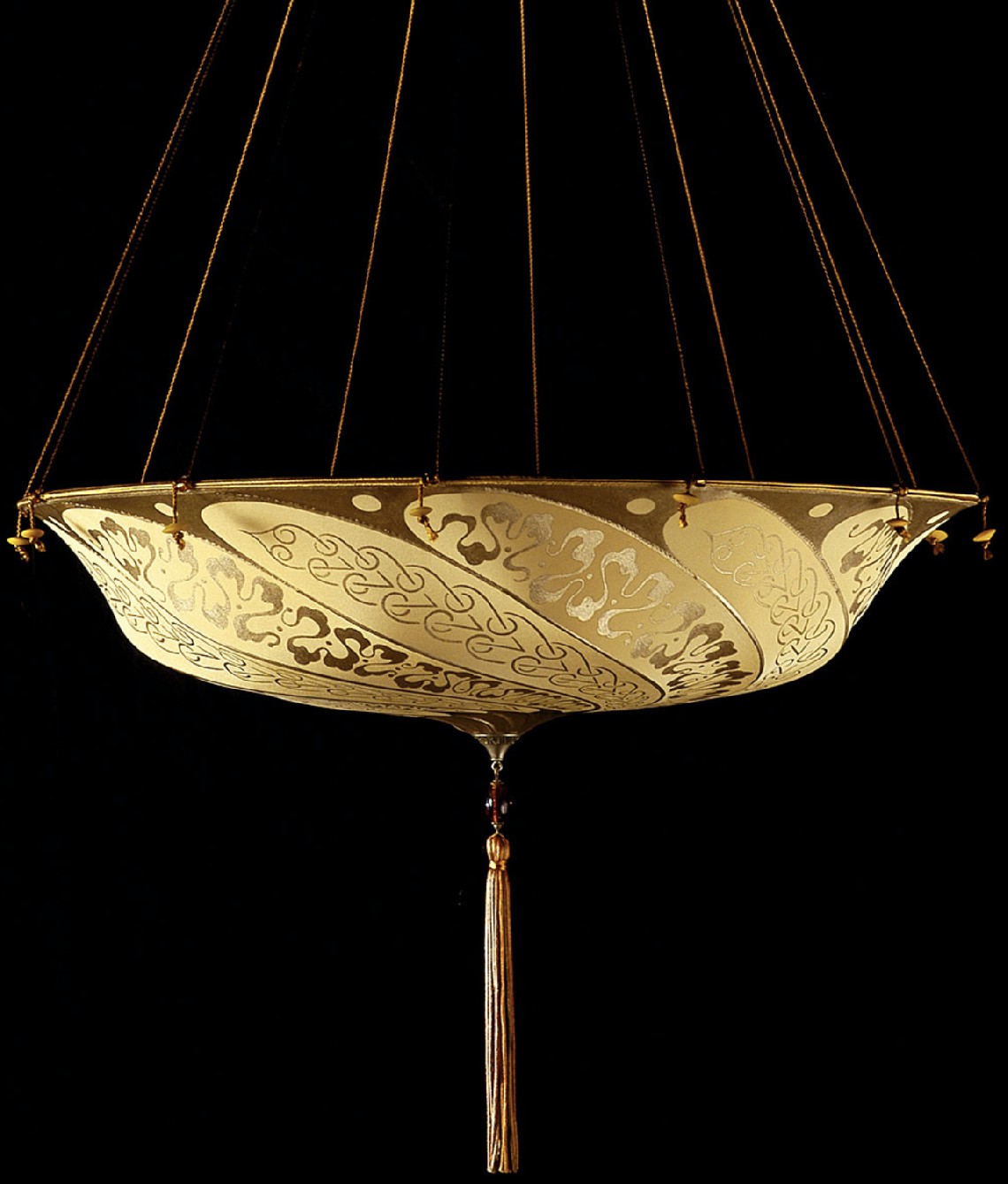 Venetia studiumvScudo Saraceno Serpentine salmon silk lamp 吊燈