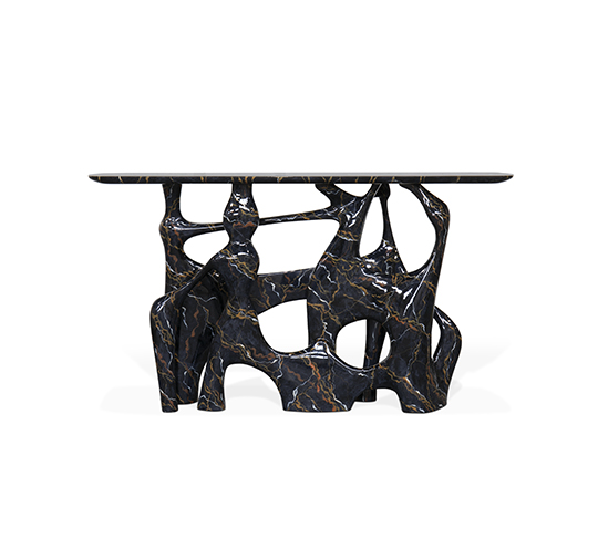 BRABBUBASTEI FAUX MARBLE CONSOLE玄關(guān)桌