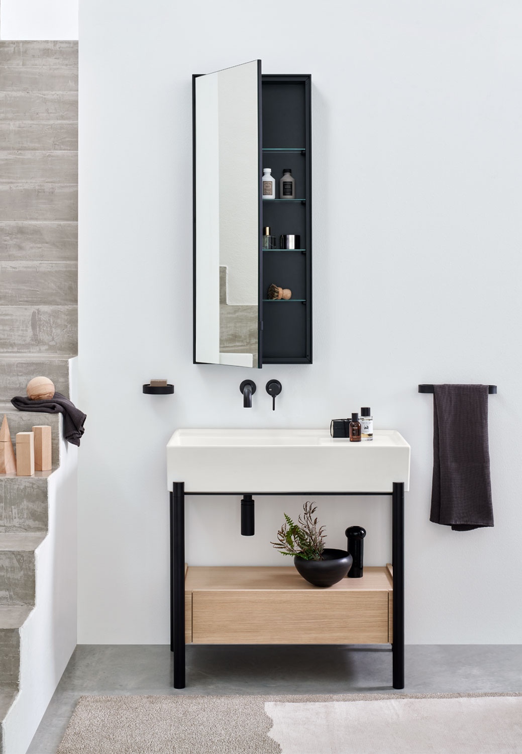 Plinio 85 帶柜洗臉盆